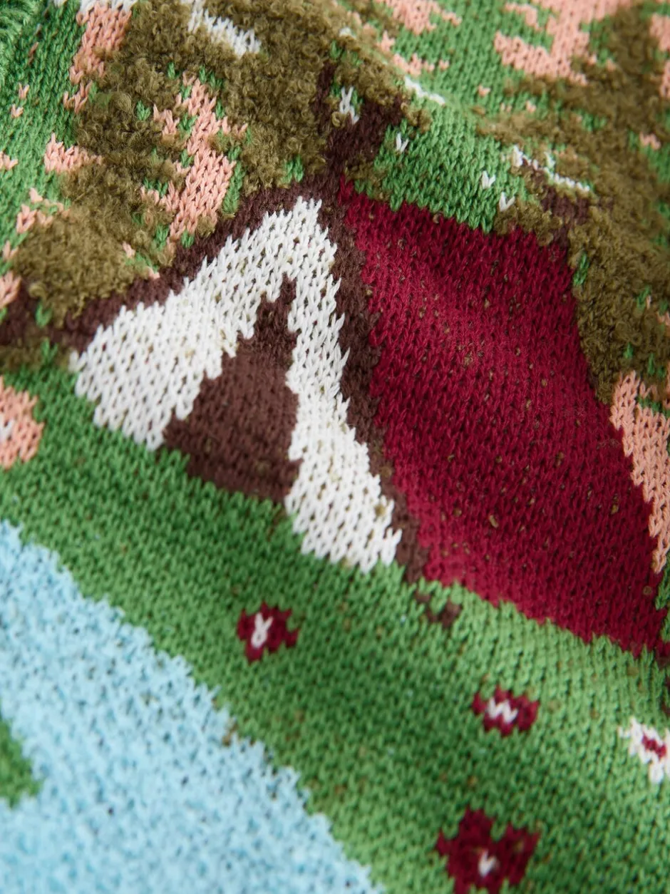 Gebreide Kleding|Next Groen - Campervan Scene Cardigan (3-16yrs)