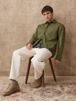 Formele Overhemden|Jassen En Jacks*Next - Chore Twill Shacket Overshirt Groen