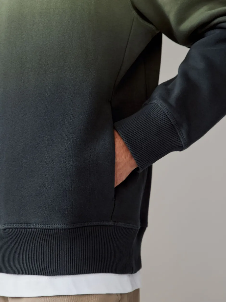 Sweaters En Hoody´S|Sweaters En Hoody´S|Next - Dip Dye Katoenrijke Jersey Hoodie Groen
