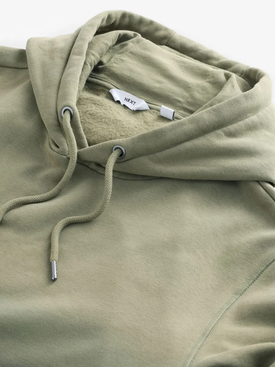 Sweaters En Hoody´S|Sweaters En Hoody´S|Next - Dip Dye Katoenrijke Jersey Hoodie Groen
