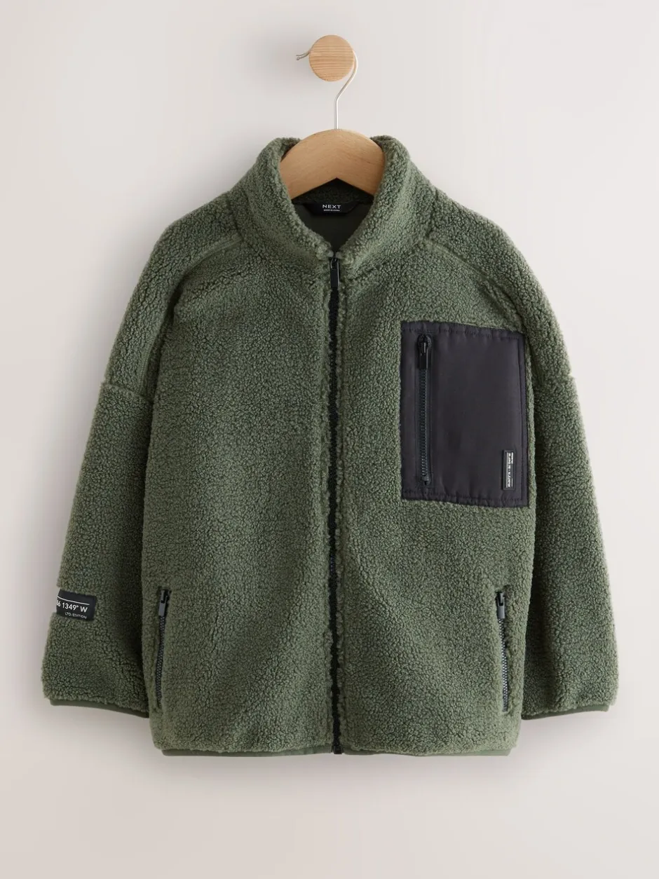 Jassen En Jacks|Sweaters En Hoody´S*Next - Fleecejack met ritssluiting (3-16jr) Groen