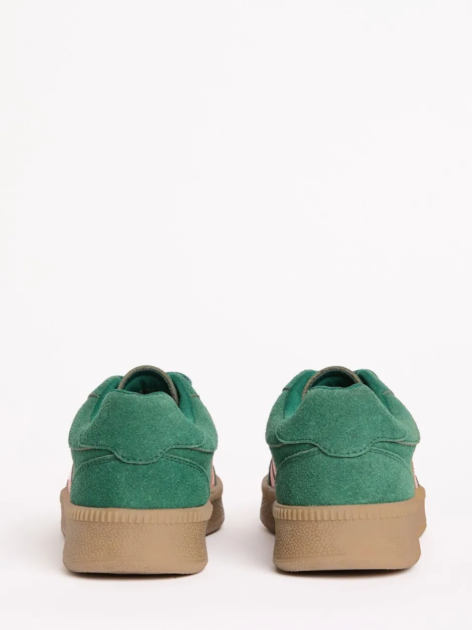 Sneakers|Friends Like These Groen - Lace Up Retro Gumsole Sports Trainers
