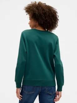 Sportkleding|Hoody's En Sweatshirts*Gap Groen - - Relaxed sweatshirt met logo