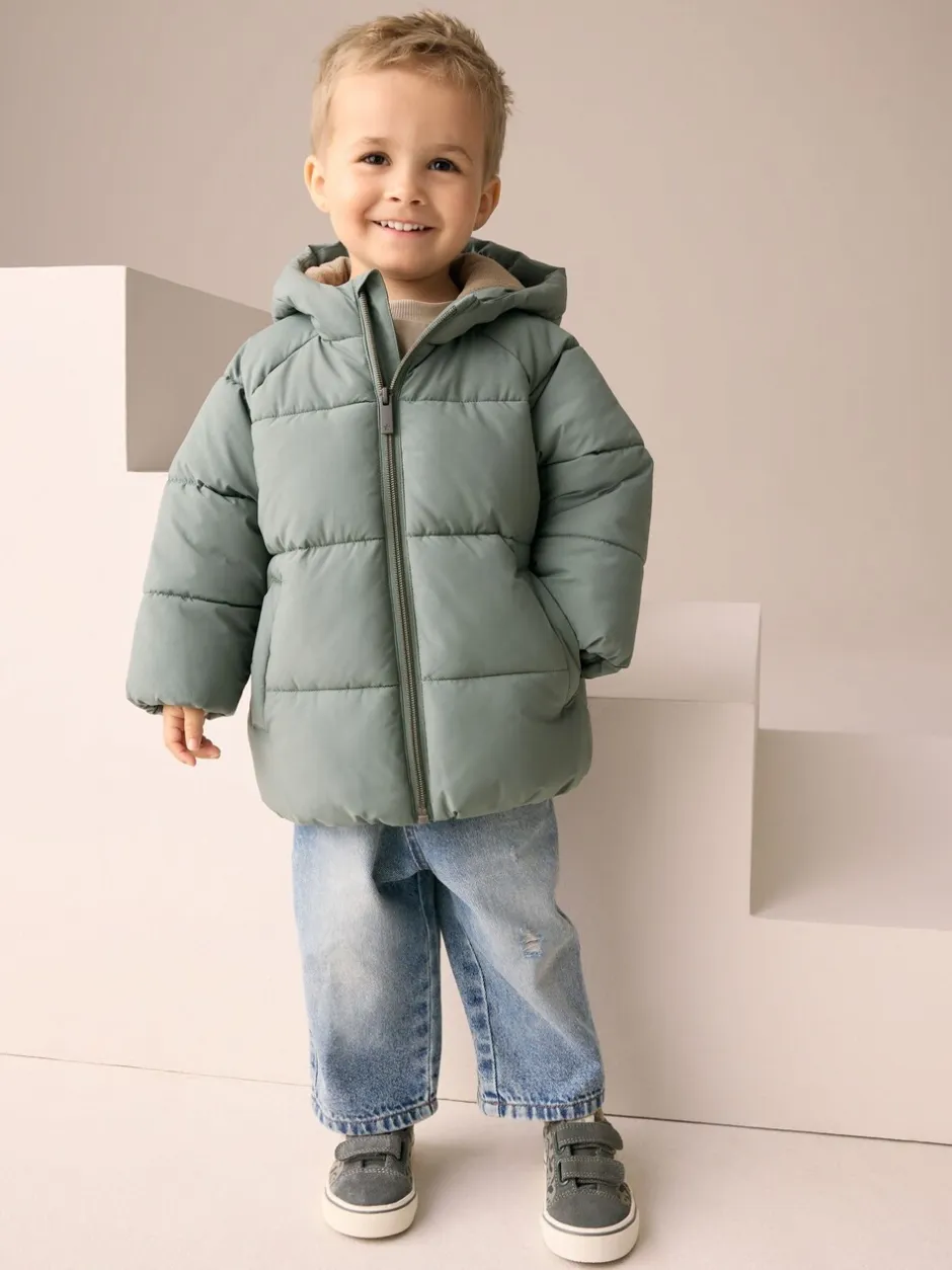 Jassen, Jacks En Kinderwagenpakjes|Jassen En Jacks*Next - Gewatteerde regenbestendige jas (3mnd -7jr) Groen
