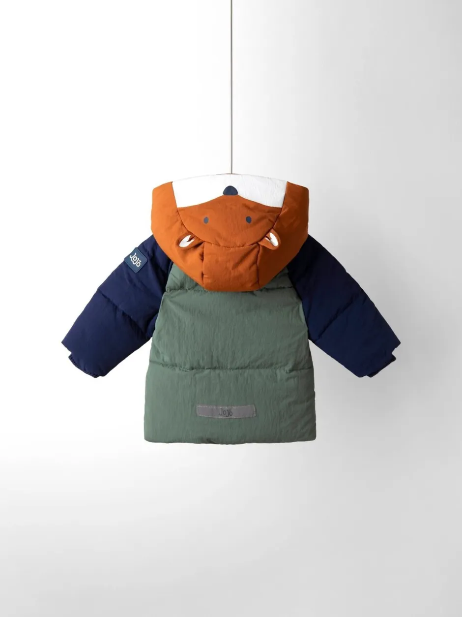 Jassen, Jacks En Kinderwagenpakjes|Jassen En Jacks*Jojo Maman Bébé - Borg Lined Hooded Puffer Coat Groen