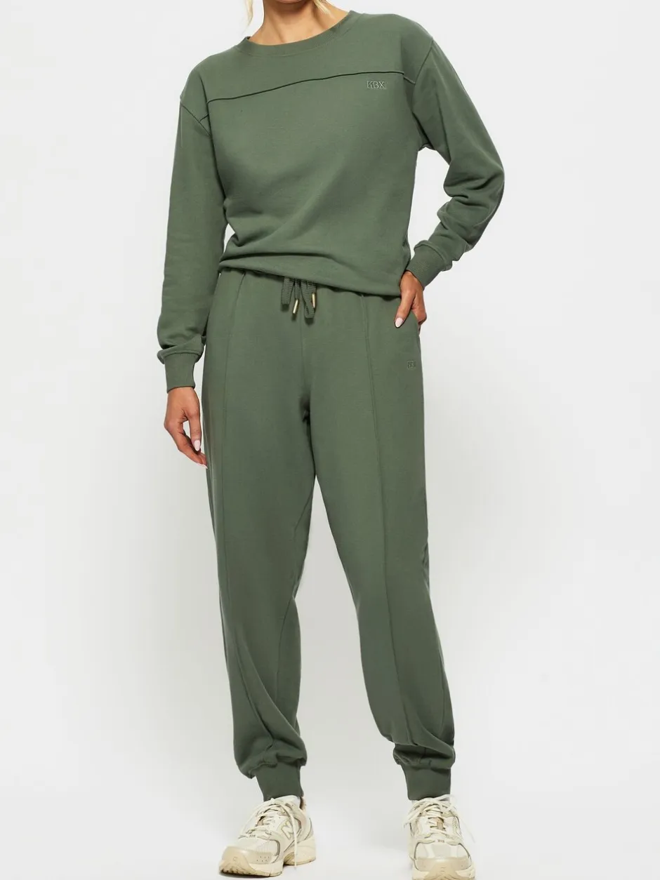 Leggings En Joggingbroeken|KBX - Jessica Sweat Joggers Groen