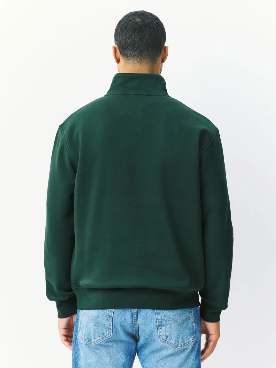 Sweaters En Hoody´S|Sweaters En Hoody´S|Next Groen - Kwartrits - Sweatshirt van jersey met hoog katoengehalte