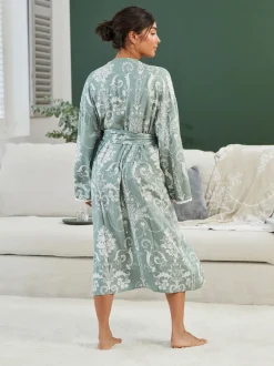 Badjassen|Laura Ashley Groen - Josette badjas