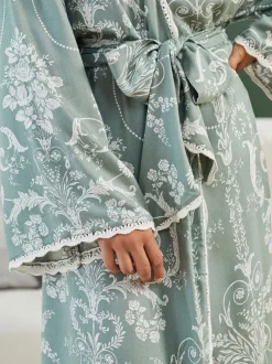 Badjassen|Laura Ashley Groen - Josette badjas