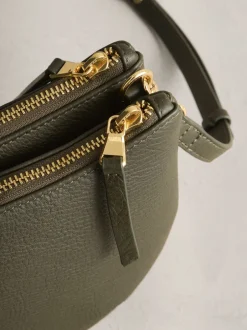 Tassen En Portemonnees|Next - Leather Scoop Cross-Body Bag Groen