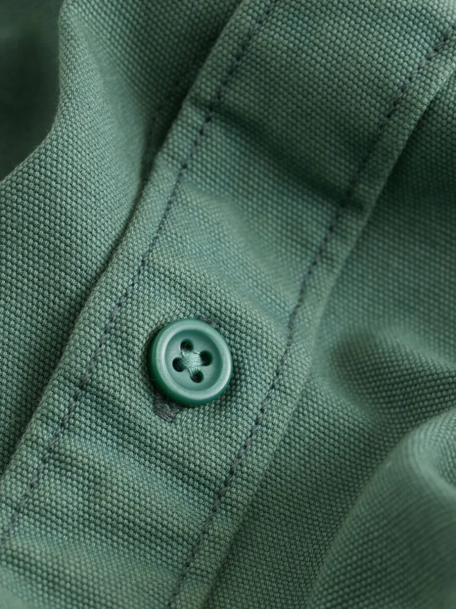 Formele Overhemden*Next - Long Sleeve Garment Dyed Oxford Shirt Groen