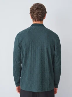 Poloshirts|T-Shirts En Hemden*Next - Modieus poloshirt met kwartrits Groen