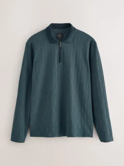 Poloshirts|T-Shirts En Hemden*Next - Modieus poloshirt met kwartrits Groen