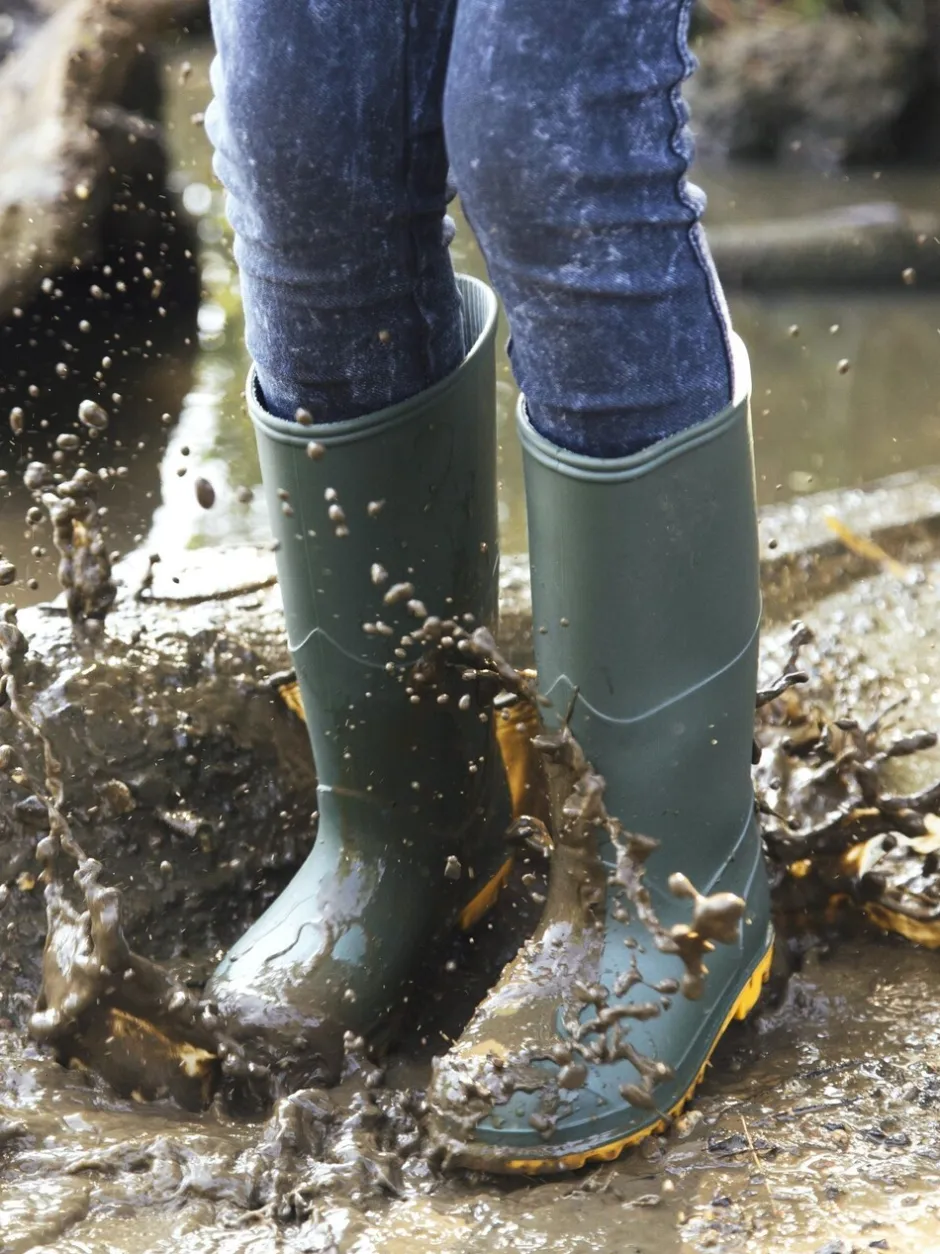 Laarzen|Laarzen*Muddy Puddles - klassieke waterdichte regenlaarzen Groen