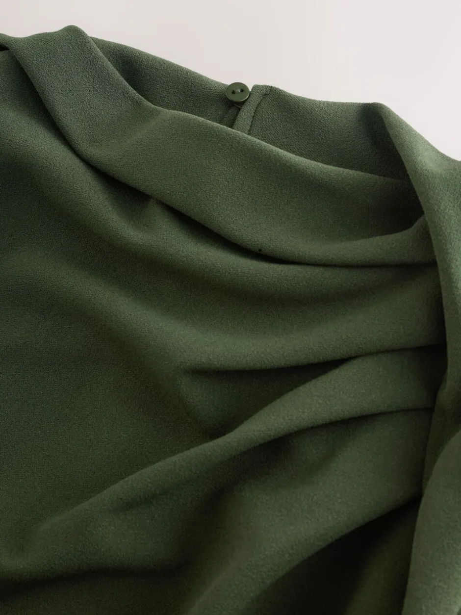 Jumpsuits En Playsuits|Next - Occasion Cowl Neck Sleeveless Jersey Jumpsuit Groen