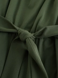 Jumpsuits En Playsuits|Next - Occasion Cowl Neck Sleeveless Jersey Jumpsuit Groen