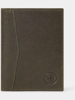Portemonnees*Osprey London - - The Compass leren paspoorthouder Groen