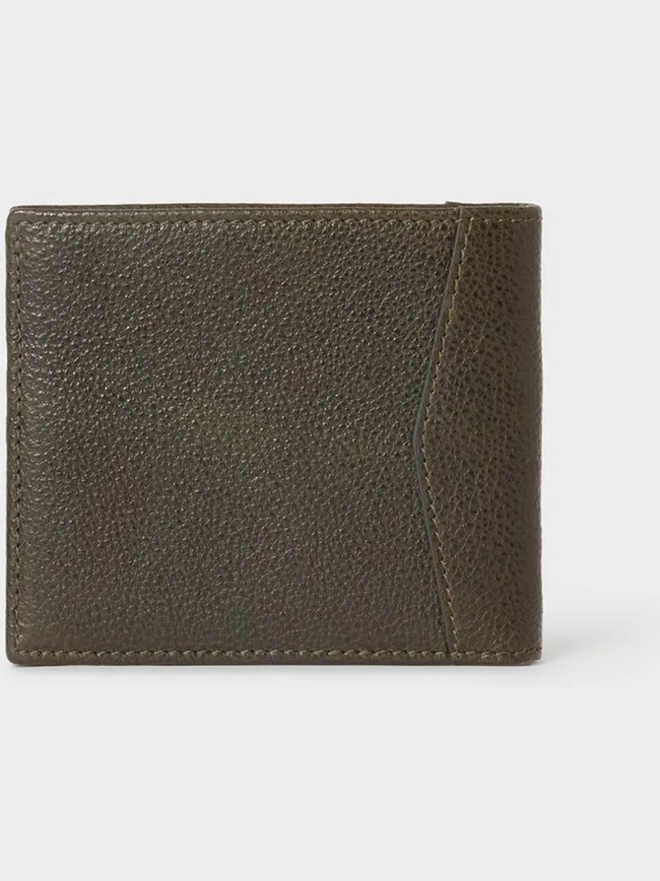 Portemonnees|Osprey London - The Compass leren Portemonnee Groen