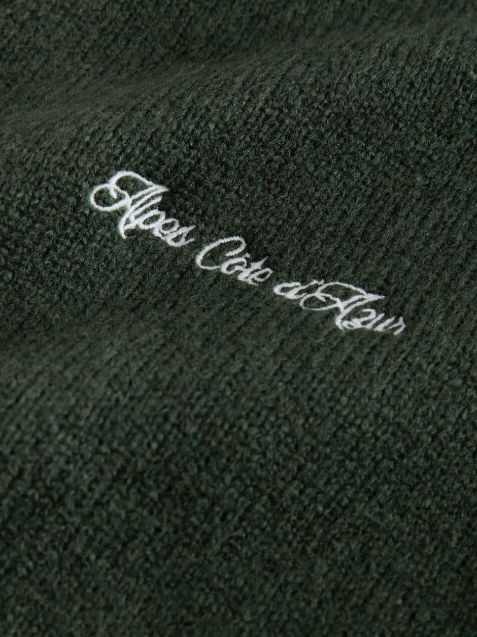 Gebreide Kleding|Next - Regular Fit Embroidered Chest Motif Cardigan Groen