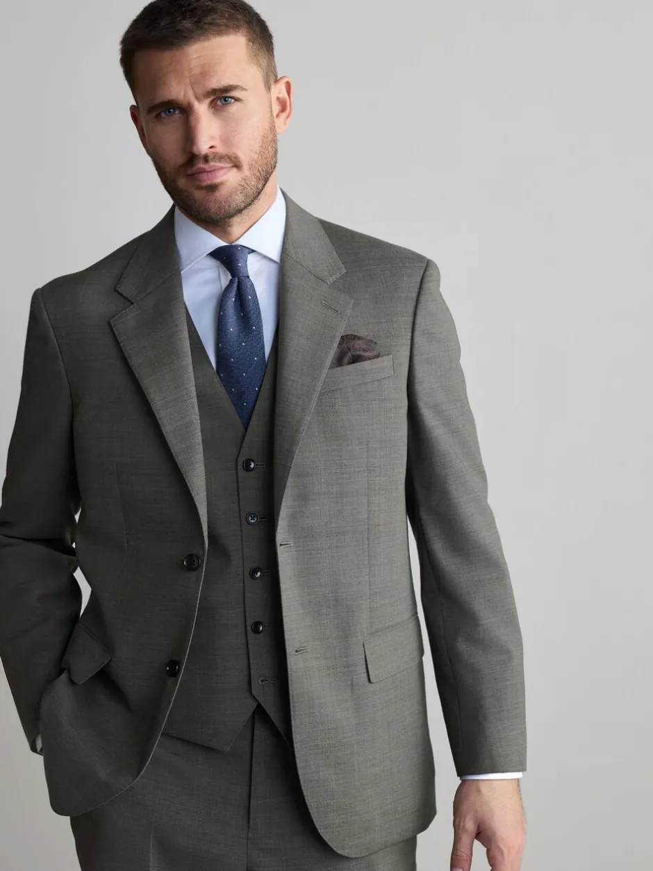 Blazers En Business-Jasjes|Pakken|Next - Regular Fit Signature Nova Fides 100% Italian Wool Suit Jacket Groen