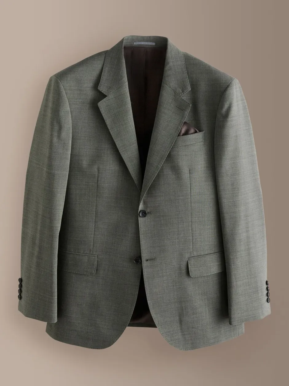 Blazers En Business-Jasjes|Pakken|Next - Regular Fit Signature Nova Fides 100% Italian Wool Suit Jacket Groen