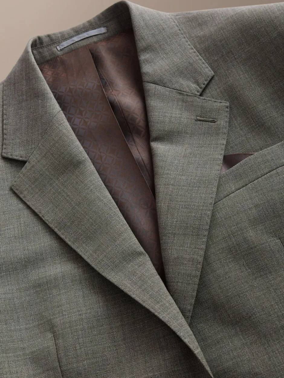 Blazers En Business-Jasjes|Pakken|Next - Regular Fit Signature Nova Fides 100% Italian Wool Suit Jacket Groen