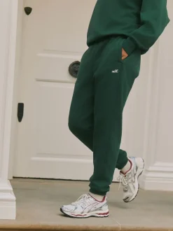 Loungewear|Leggings En Joggingbroeken*self. Groen - joggingbroek met boorden