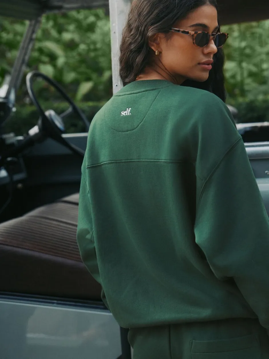 Hoody's En Sweatshirts*self. - sweatshirt Groen