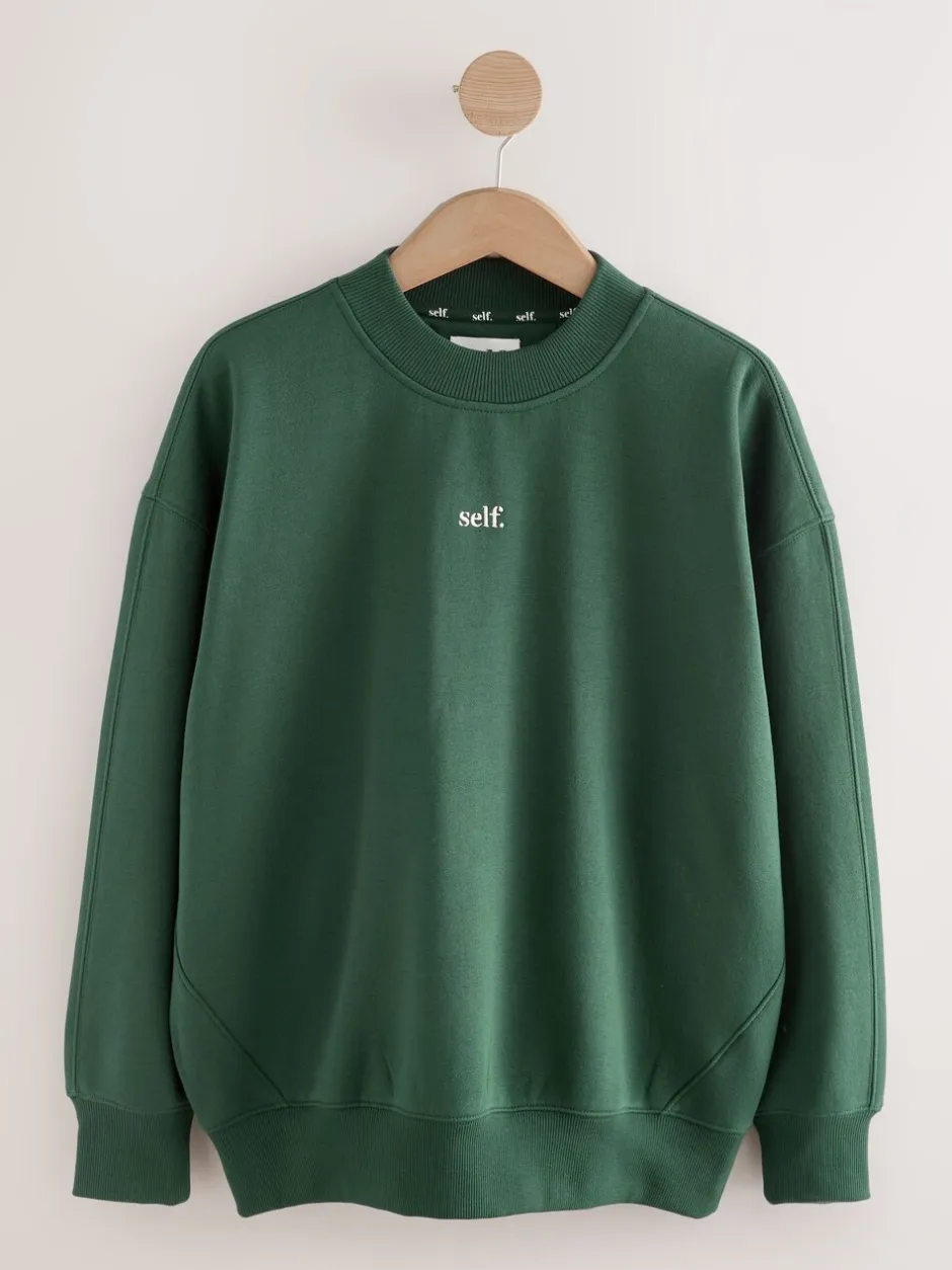 Hoody's En Sweatshirts*self. - sweatshirt Groen