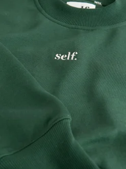 Hoody's En Sweatshirts*self. - sweatshirt Groen