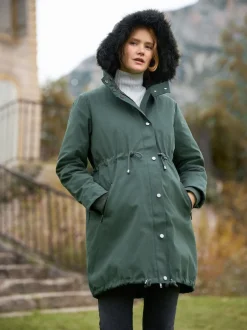 Jassen En Jacks|Moederschap|Seraphine - Premium Sub-Zero donsgevulde 3-in-1 zwangerschaps- en draagparka Groen