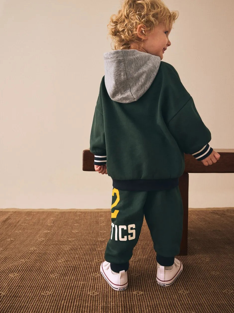 Sets En Combisets|Truien En Breisels*Next - Set met hoodie en joggingbroek (3mnd -7jr) Groen