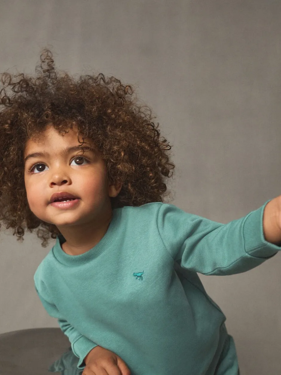 Truien En Breisels|Joggingbroeken*Next Groen - Set met sweatshirt en joggingbroek (3mnd-7jr)