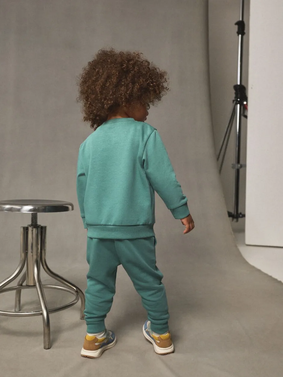 Truien En Breisels|Joggingbroeken*Next Groen - Set met sweatshirt en joggingbroek (3mnd-7jr)