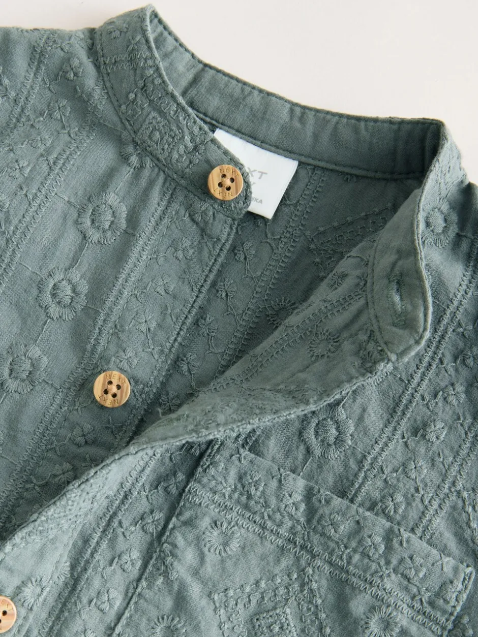 Broeken En Chino's|Shirts|Next - Shirt and Trousers Baby Set (0mths-3yrs) Groen