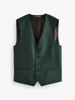 Vesten|Next - Signature Zignone flanellen gilet van Italiaanse wol-kasjmier blend Groen