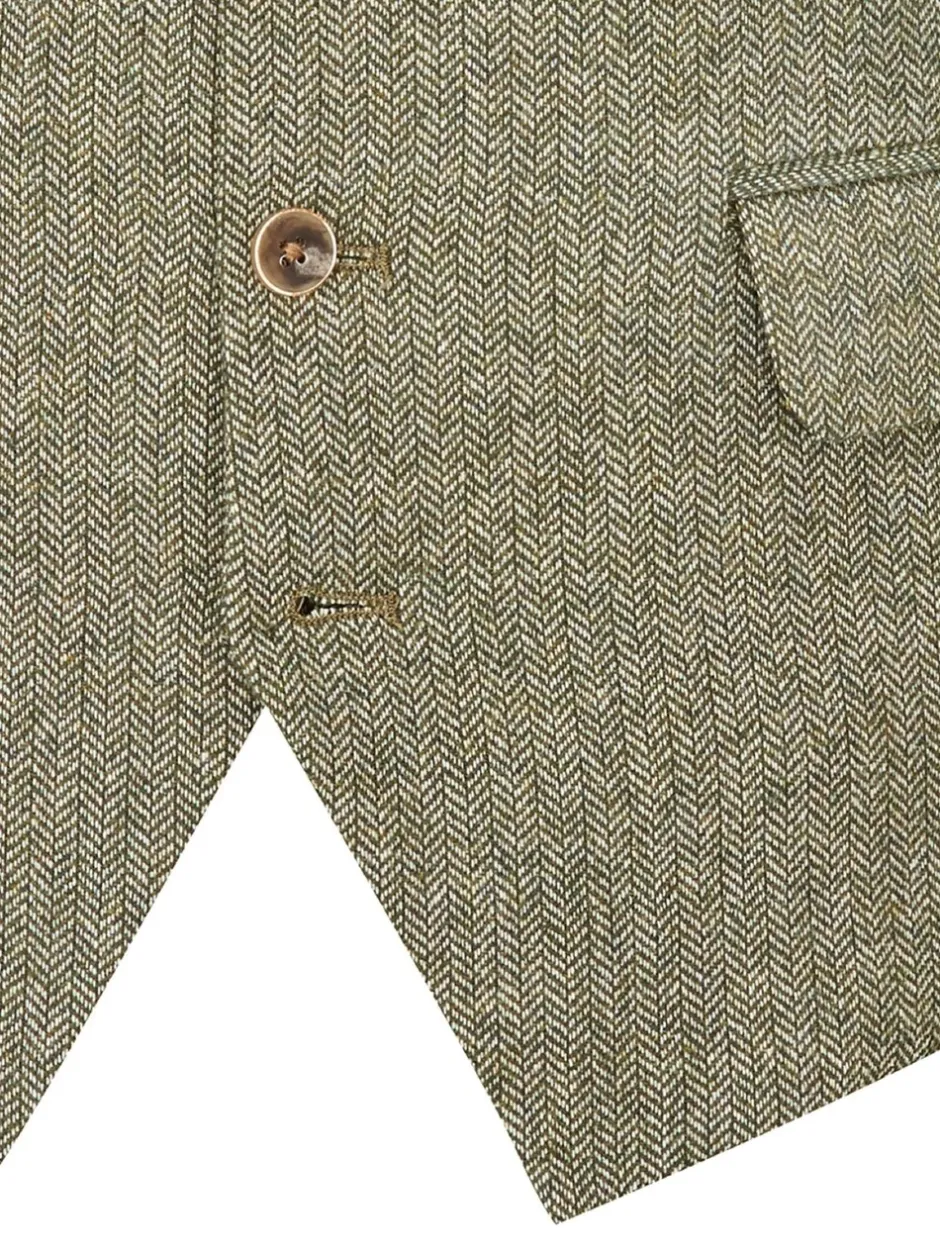 Vesten*Skopes Groen - Jude maatsnit getailleerd vest