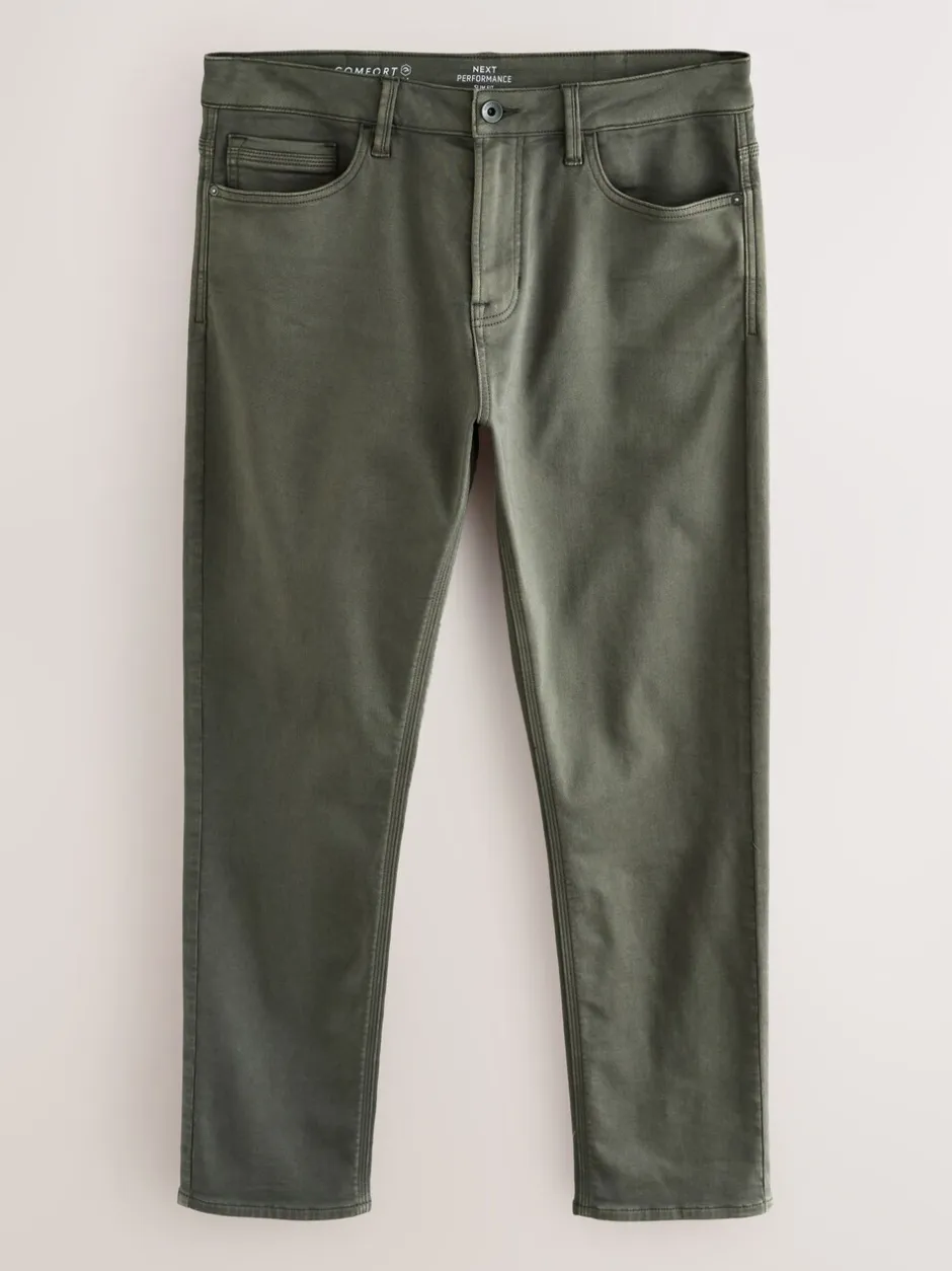 Jeans*Next Groen - Slim Fit - Comfortabele stretchjeans