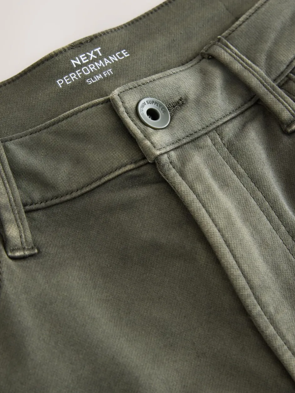 Jeans*Next Groen - Slim Fit - Comfortabele stretchjeans