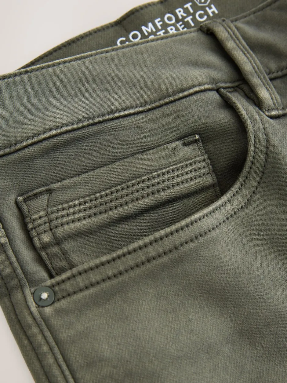 Jeans*Next Groen - Slim Fit - Comfortabele stretchjeans