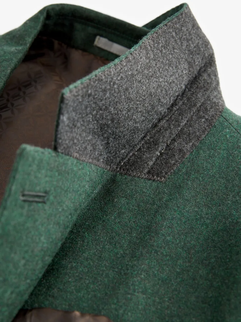 Pakken|Next - Slim Fit - Signature Zignone flanellen colbert van Italiaanse wol-kasjmier blend Groen
