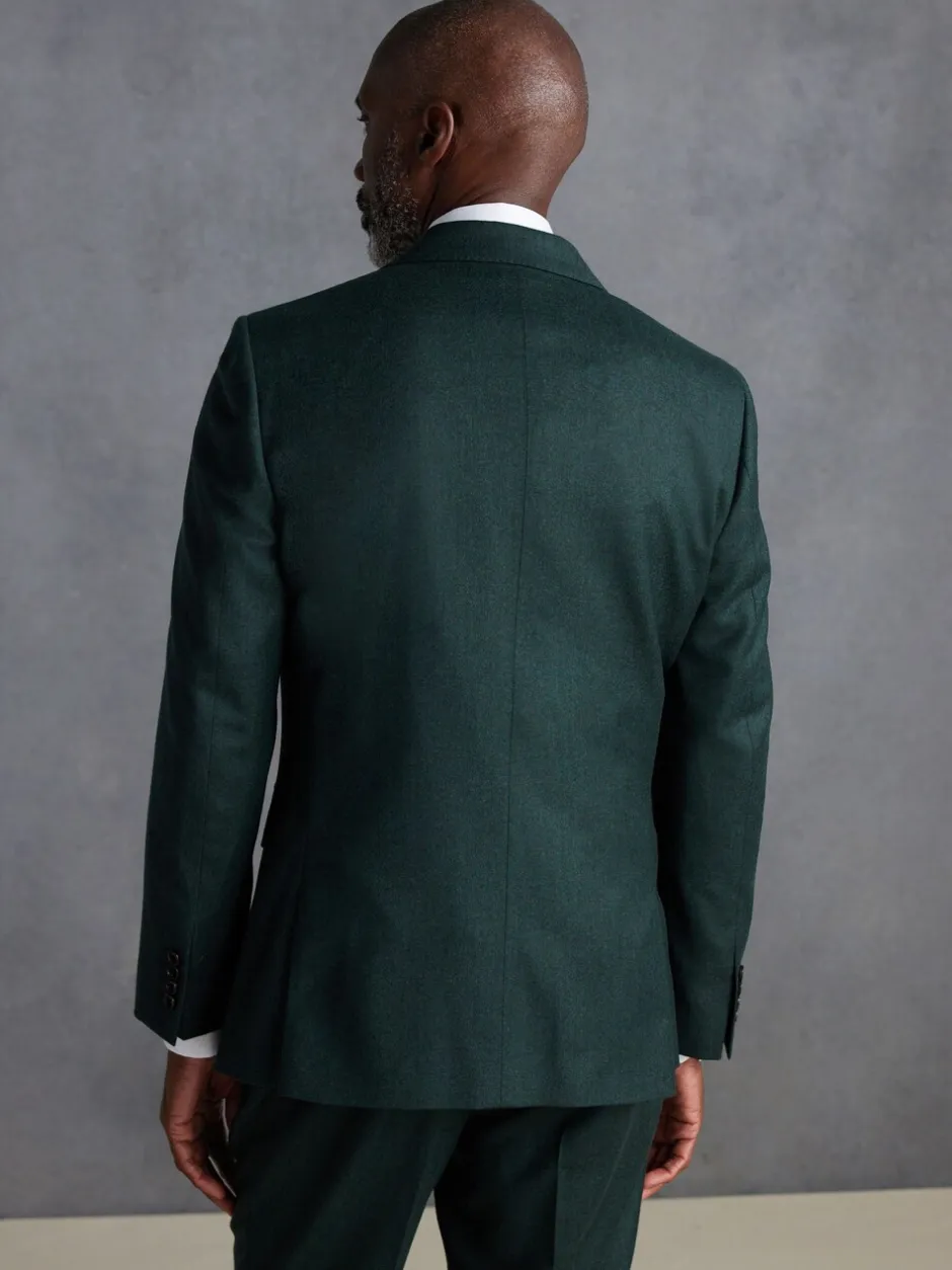 Pakken|Next - Slim Fit - Signature Zignone flanellen colbert van Italiaanse wol-kasjmier blend Groen
