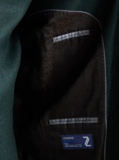 Pakken|Next - Slim Fit - Signature Zignone flanellen colbert van Italiaanse wol-kasjmier blend Groen