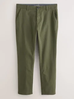 Broeken En Chino's|Next Groen - Slim Fit - Stretchy chino