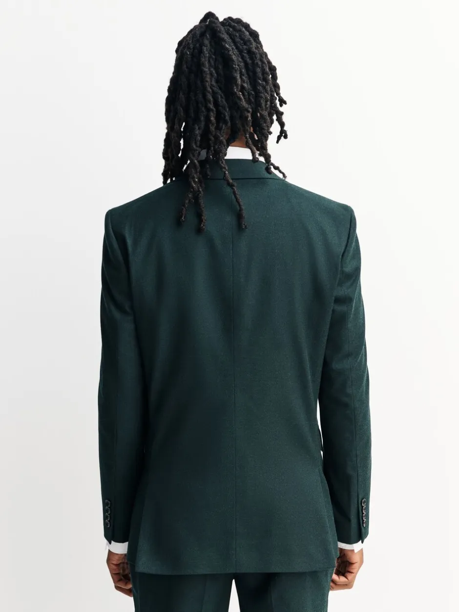 Blazers En Business-Jasjes|Pakken|Next Groen - Slim-fit flanellen colbert