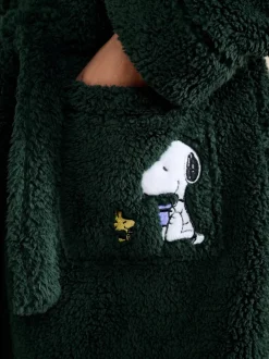 Loungewear|Kamerjassen En Badjassen|Next Groen - Snoopy Borg Dressing Gown
