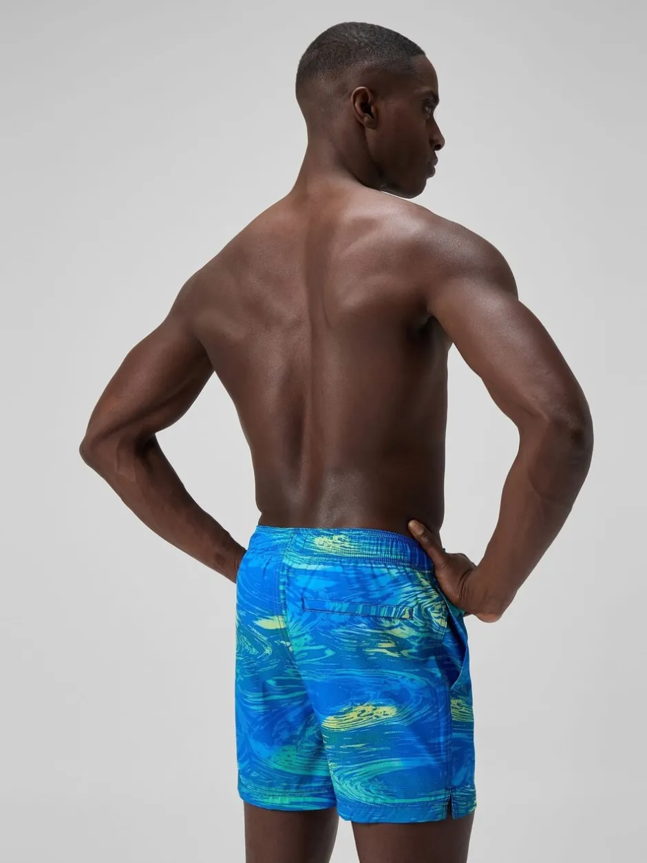 Badkleding|Speedo - print Redondo Edge volleyshorts met print 16" Groen