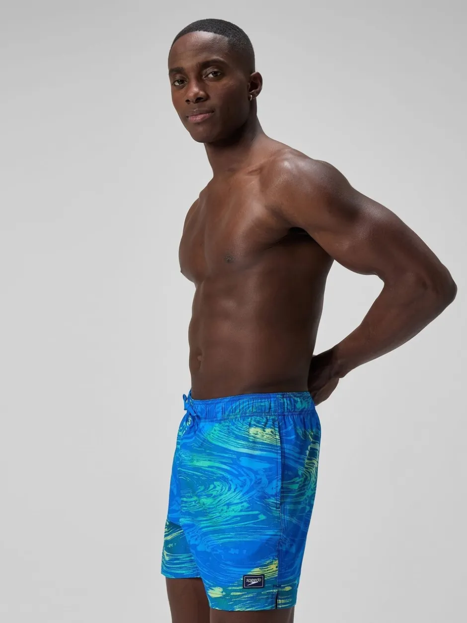 Badkleding|Speedo - print Redondo Edge volleyshorts met print 16" Groen