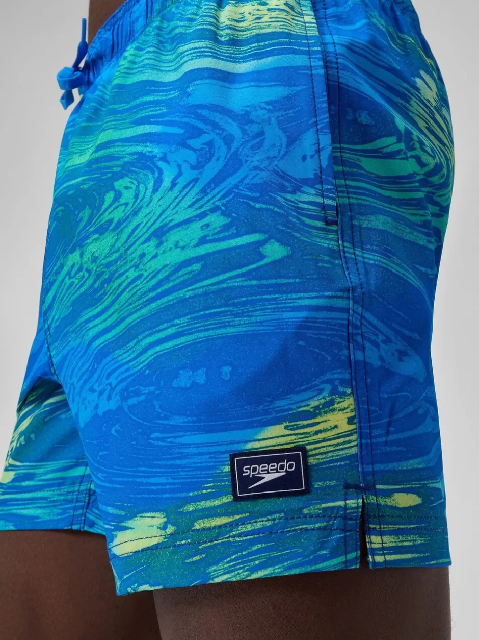 Badkleding|Speedo - print Redondo Edge volleyshorts met print 16" Groen