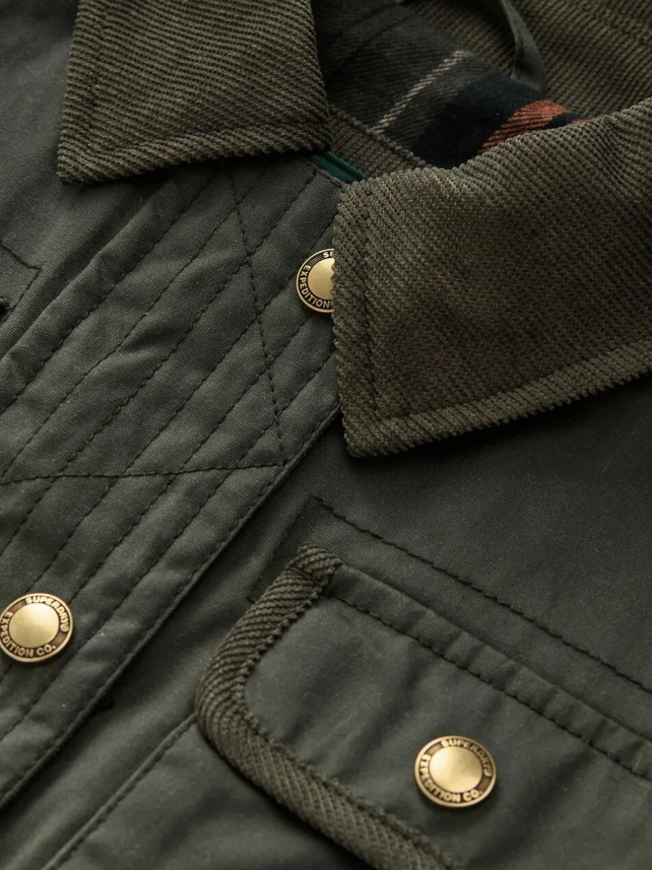 Jassen, Jacks En Kinderwagenpakjes|Jassen En Jacks*Superdry - Gewaxt Jack Groen